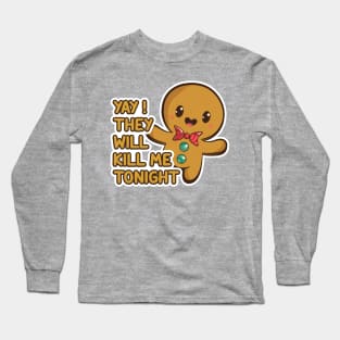 Cute Killing Ginger Bread Cookie Christmas 2020 Long Sleeve T-Shirt